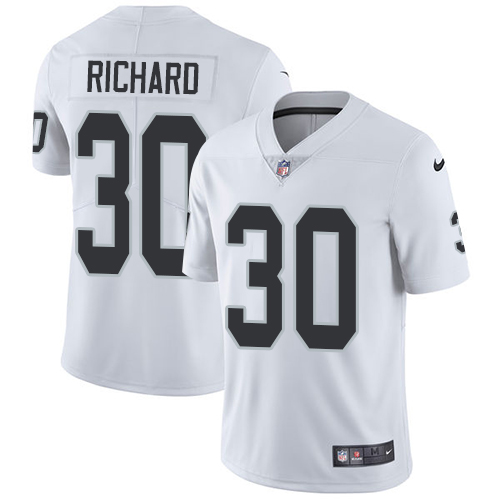 Nike Raiders #30 Jalen Richard White Men's Stitched NFL Vapor Untouchable Limited Jersey - Click Image to Close